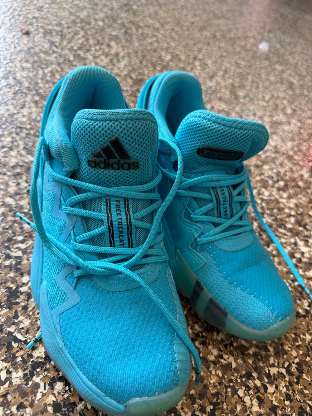 adidas Kids Turquoise Athletic Sneakers